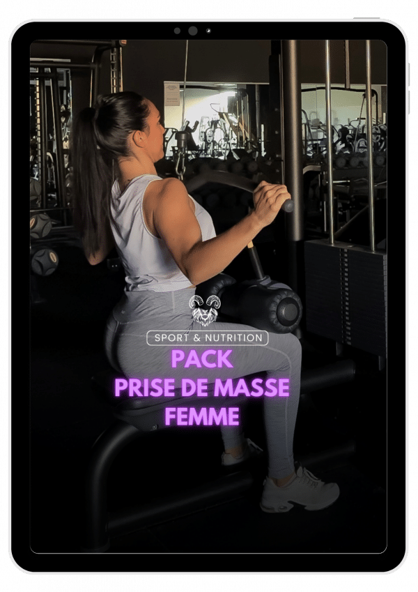 programme prise de masse femme